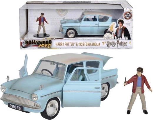 Harry Potter – metalen model Ford Anglia 1959 1:24 met figuur