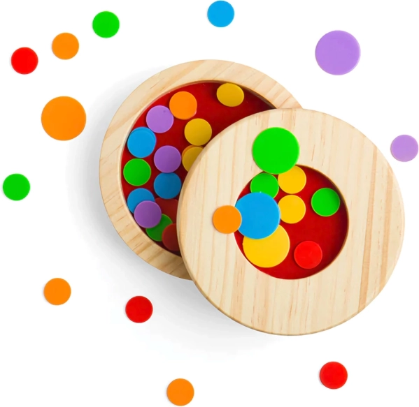Jetons colorés pour s’amuser et apprendre