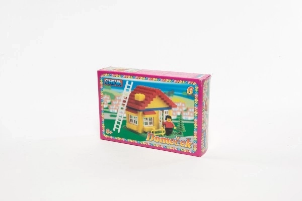 Bouwpakket Cheva 6 Huis plastic 86 stuks in doos 22,5x15x5cm