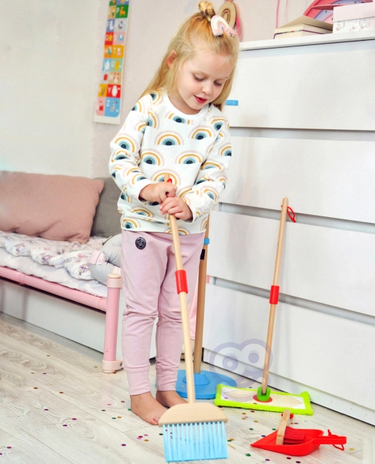 Houten schoonmaakset voor kinderen Tooky Toy