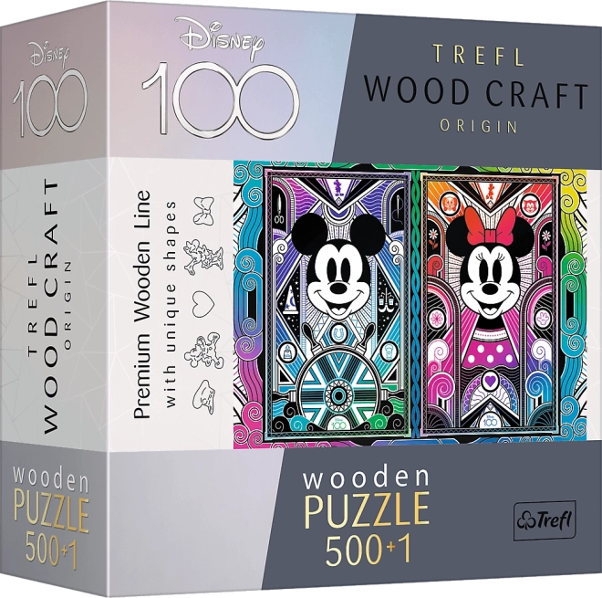 Wooden Puzzle Mickey Mouse & Minnie 501 Pieces