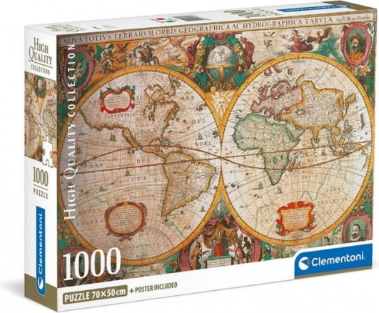 Puzzle 1000 pièces carte ancienne
