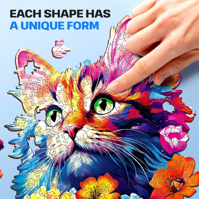 Holzpuzzle Katze 200 Teile