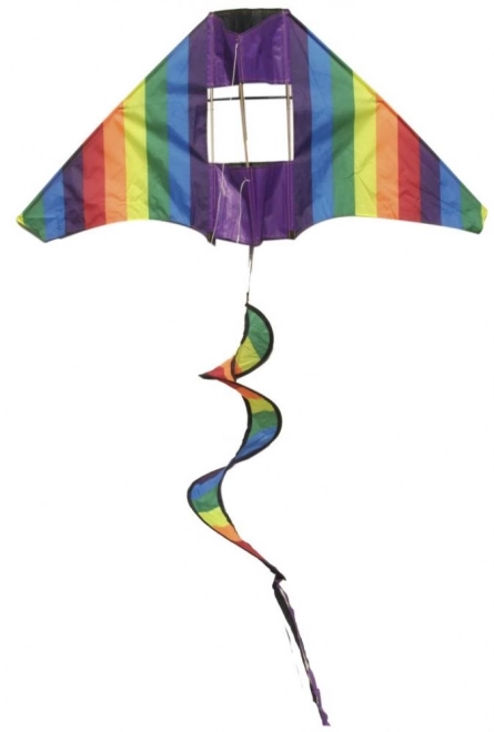 Bunter Drache mit rotierendem Regenbogen