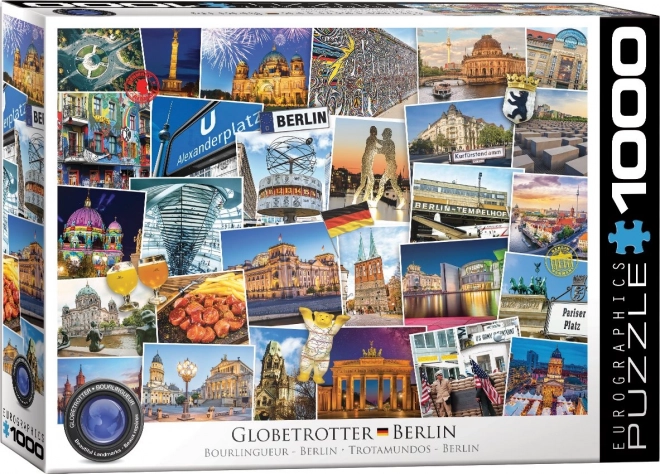 EUROGRAPHICS Puzzle Světoběžník Berlin 1000 pièces