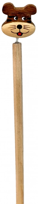 Holzbleistift mit Tiger-Topper