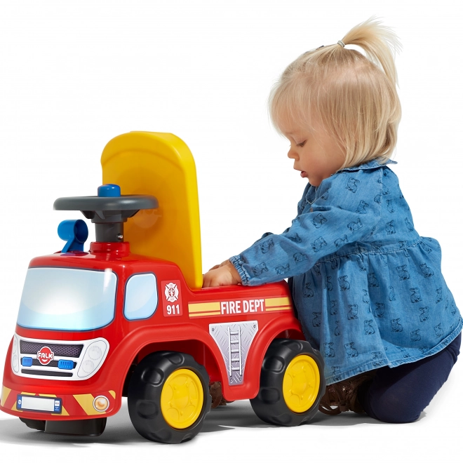 Rijdende brandweerwagen met claxon voor kinderen van FALK