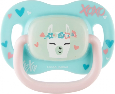 Canpol babies sucette en silicone forme cerise Exotic Animals 6–18 mois, lama