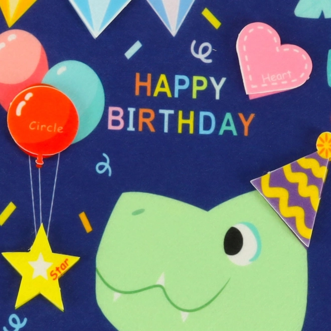 Montessori sensorisch manipulatiebord met dinothema blauw
