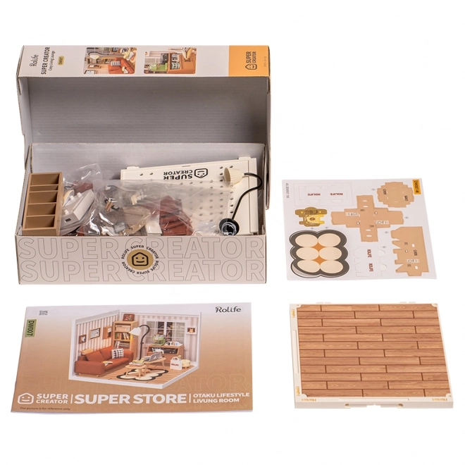 RoboTime miniature de maison salon confortable