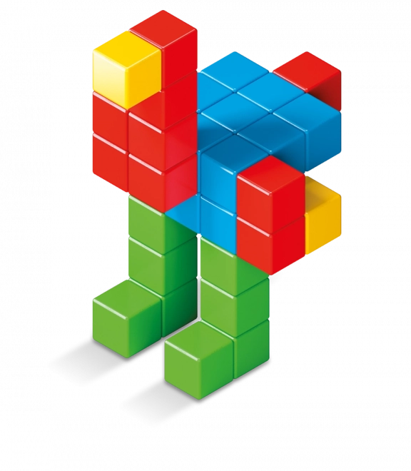 GEOMAG Blocs magnétiques Magicube Green Line 64 blocs