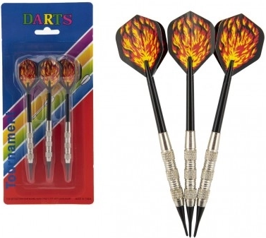 Worpijltjes met kunststof punt 15 cm – set van 3 stuks