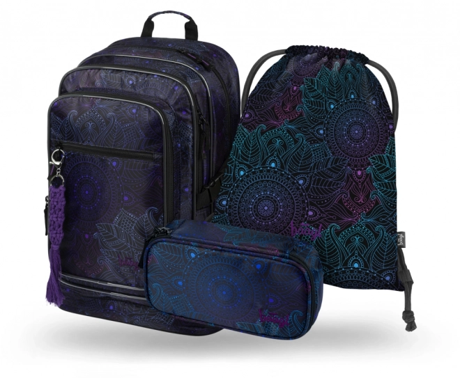 BAAGL 3 SET Kubieke Zen: rugzak, etui en zak