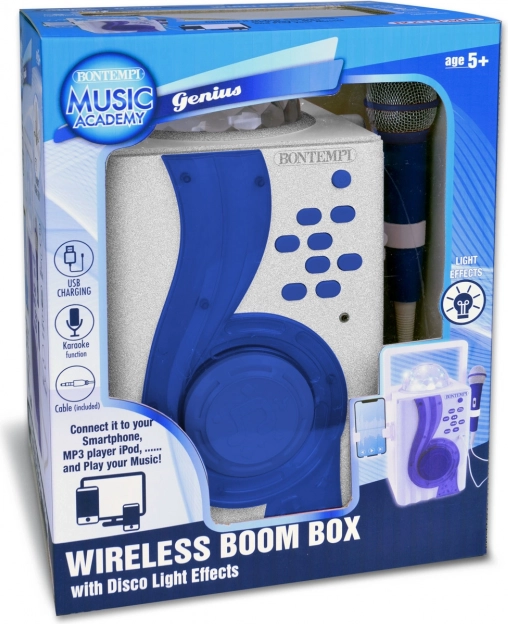 Boom Box Karaoké avec effets lumineux disco
