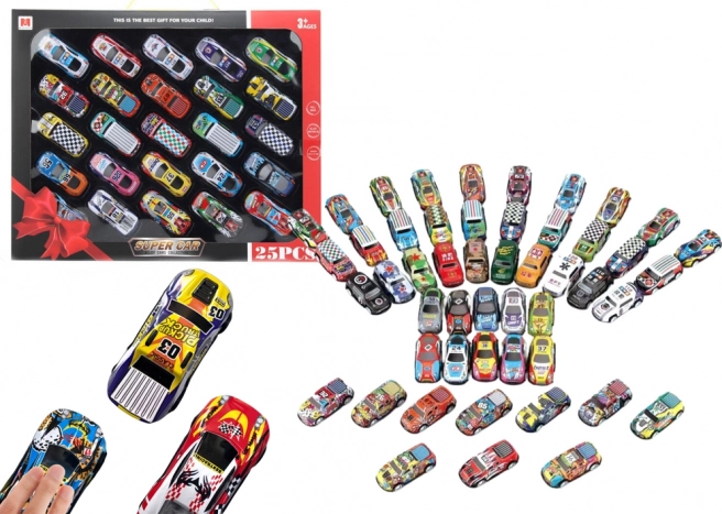 Set of Motorized Cars - Color Collection of 25 Pieces