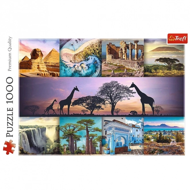 Trefl Puzzle 1000 Teile - Collage Afrika