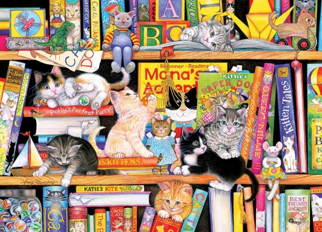 COBBLE HILL familiepuzzel – tijd voor kattenverhalen, 350 stukjes