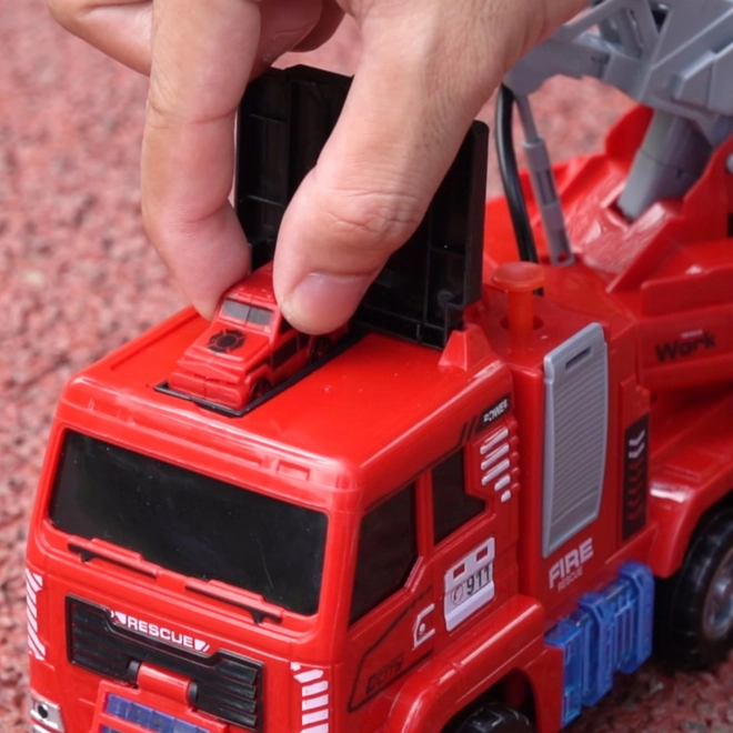 Interactive Fire Truck with Movable Ladder