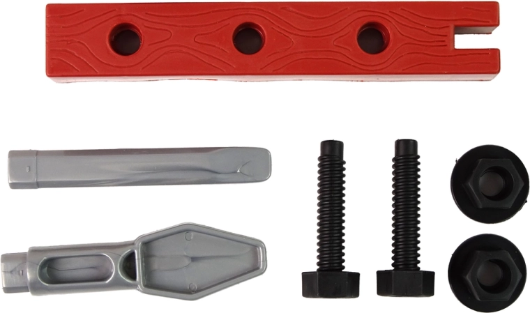 Screws, nuts, and assembly piece for practicing dexterity