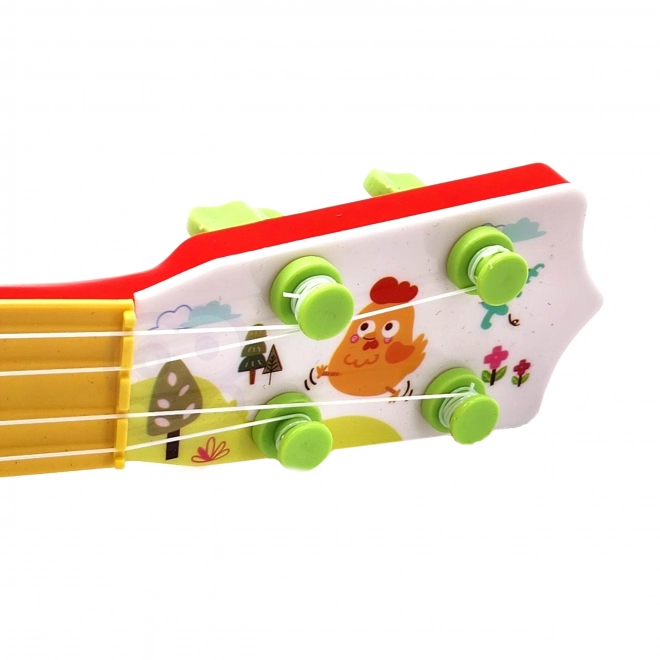 Akoestische kinder gitaar WOOPIE rood