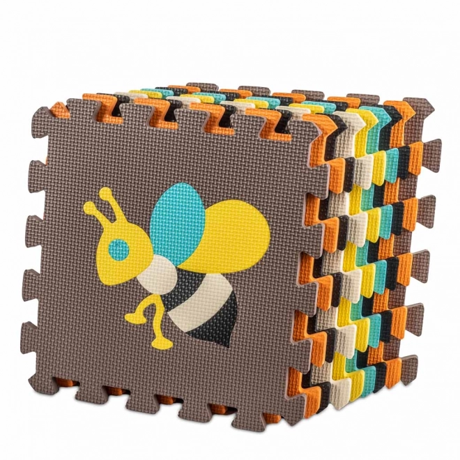 Kleurrijke schuimpuzzel met dieren - 9 stuks