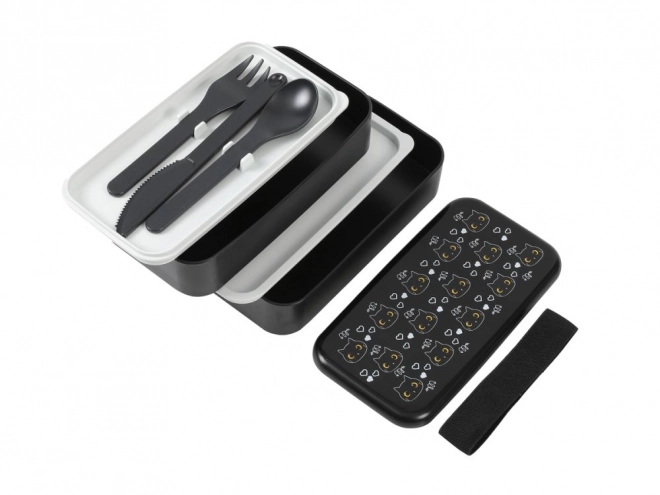 Schwarze Katze Bento Lunchbox