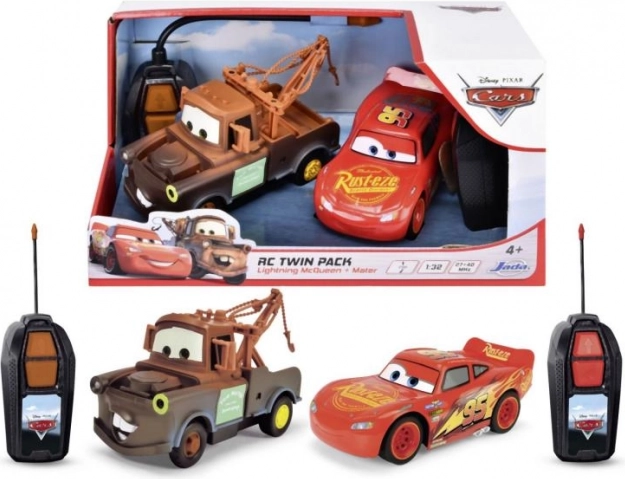 Voitures RC Flash McQueen et Martin Twin Pack 1:32, 14 cm, 1 canal