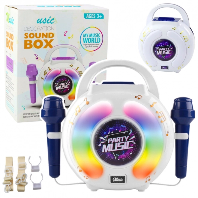 Karaoke-Set mit zwei Mikrofonen und Bluetooth-Lautsprecher