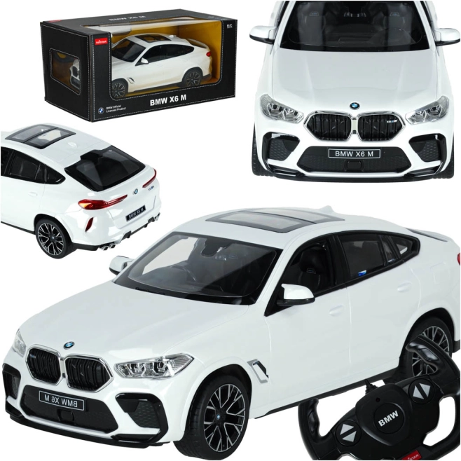 Voiture radiocommandée BMW X6 M 1:14 blanche