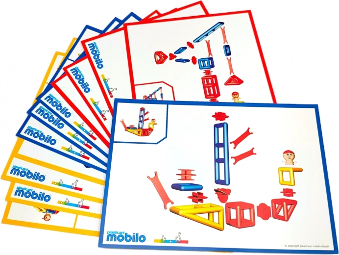 24 illustrated cards for easy building