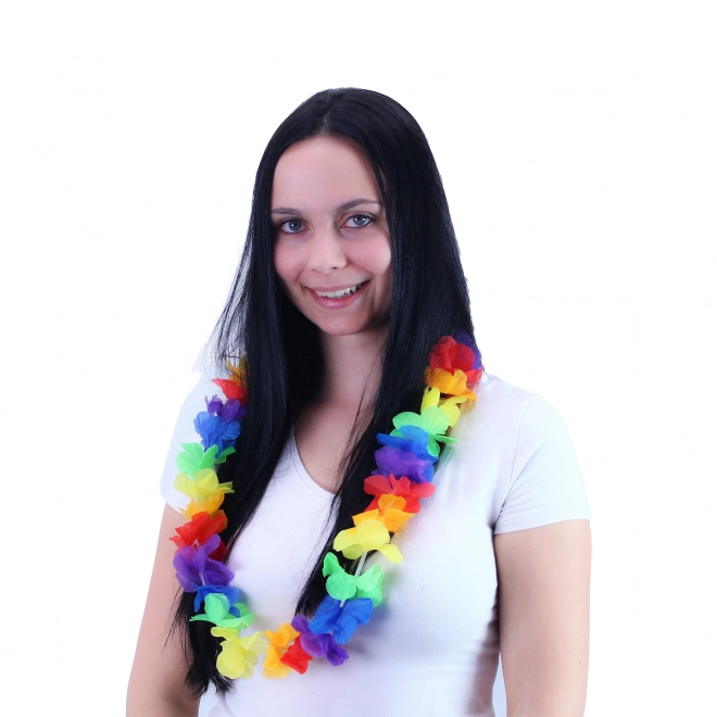 Halskette Hawaii bunte Blumen