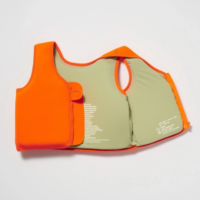 Zwemvest (3-6 jaar) - Sonny het Zeedier Neon Oranje