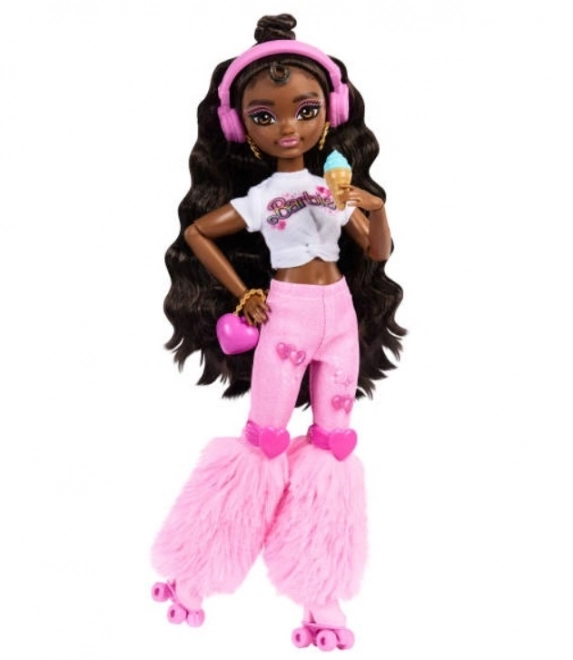 Puppe Barbie Dream Besties Brooklyn auf Rollschuhen