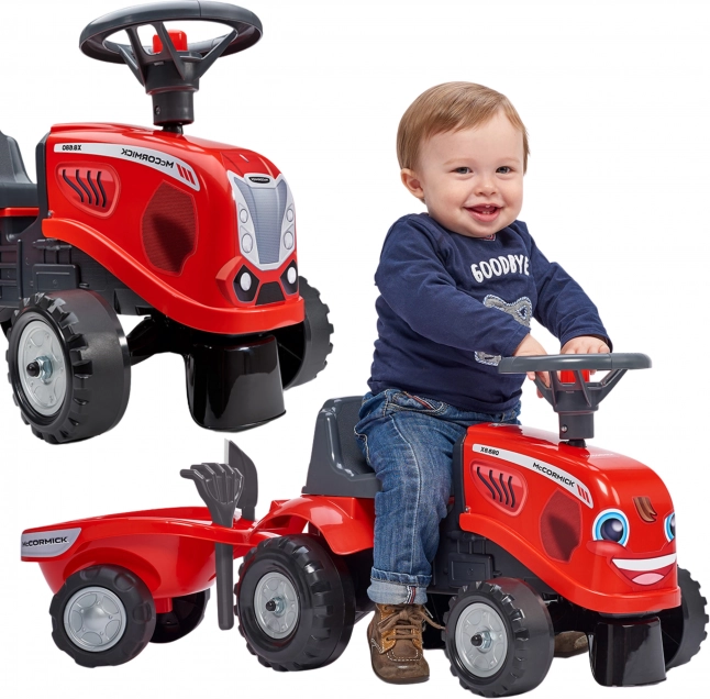 Kinderlaufradtraktor McCormick mit Anhänger