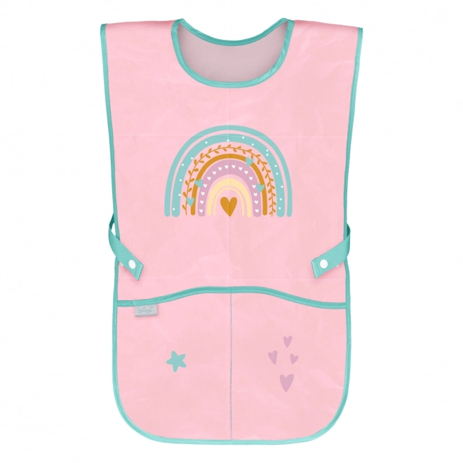 Tablier enfant arc-en-ciel rose
