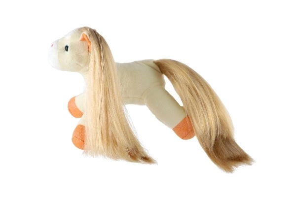 Eenhoorn in handtas - oranje 18 cm