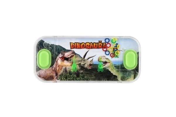 Water puzzelspel 15,5x7cm plastic dinosaurus 4 soorten 24 stuks in doos