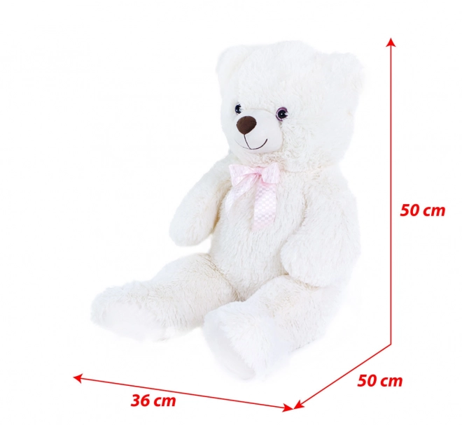 Large Plush Teddy Bear Lily Cream White