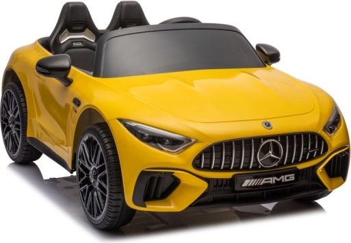 Kids’ electric car MERCEDES AMG SL63 – yellow, lacquered