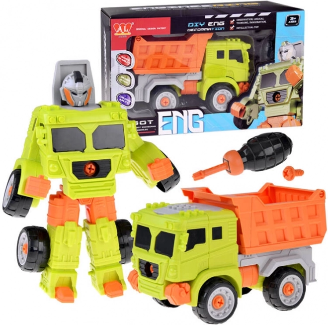 Super bouwvoertuig-robot 2-in-1 – Kiepwagen