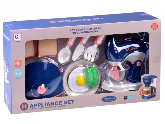 Küchenset für Kinder mit Mixer und Toaster