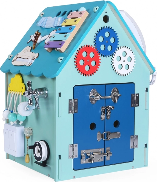 Activity board huisje voor kinderen 2Kids Toys – Blauw