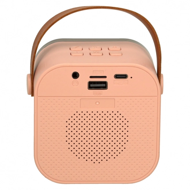 Karaoke Set with Bluetooth Speaker and Microphone Pink