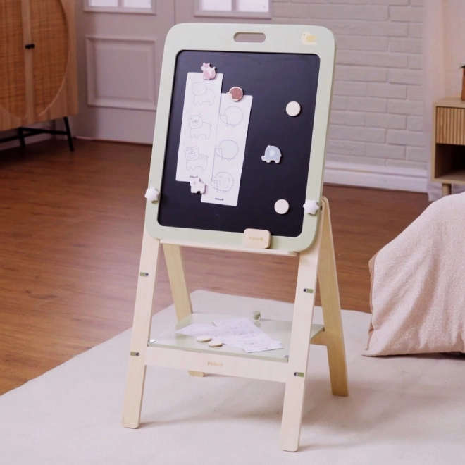 Adjustable Wooden Chalkboard for Kids