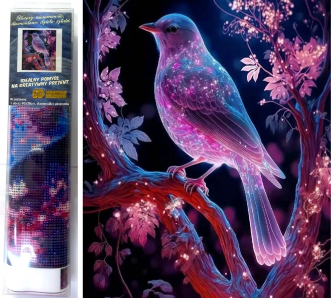 Norimpex diamantschilderij Nachtvogel 30x40 cm