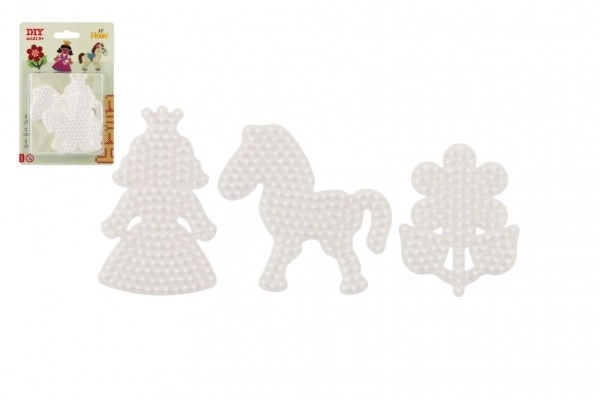 Hama Iron-on Beads Boards in the Shape of Flowers, Horses, and Princesses
