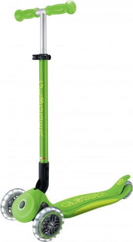 Kinder-Dreirad-Scooter GLOBBER Primo Foldable Plus Lights v2 Apple Green