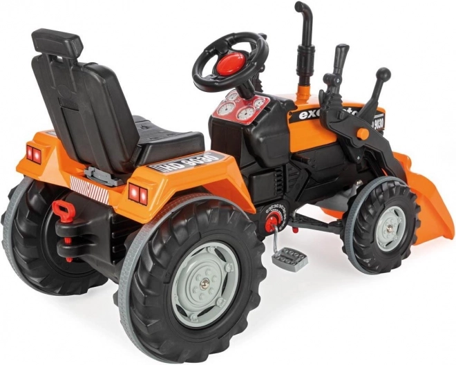 Pilsan Tractor op trappers met schop XXL oranje