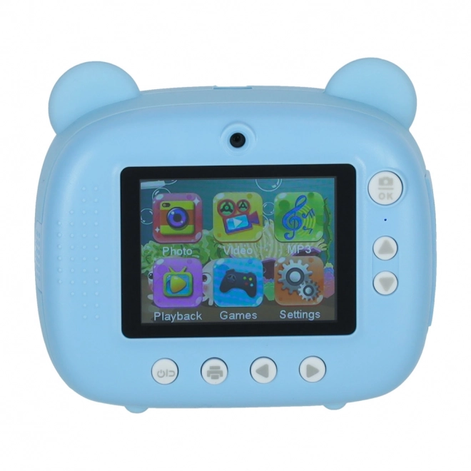 Appareil photo instantané pour enfants ourson bleu