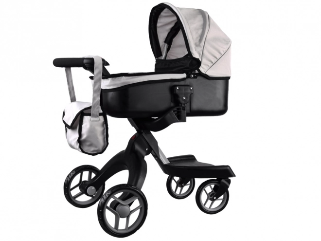Grote diepe wandelwagen voor poppen – Beige
